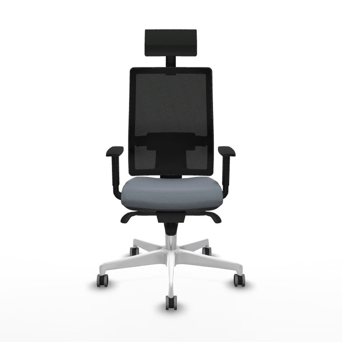 PIQUERAS Y CRESPO Silla de oficina Horna con mecanismo Sincro, Gris y Negro PIQUERAS Y CRESPO Silla de oficina Horna con mecanismo Sincro, Gris y Negro
