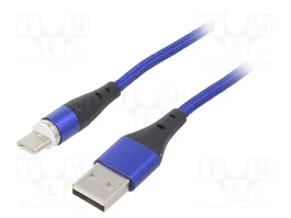 AKYGA Cable USB 2.0 de USB A a USB C, 1m, Azul