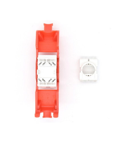 WP WPC-KEY-6UP-TL/R Conector RJ45 Rojo, Blanco