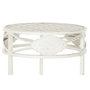 DKD Home Decor Set de 3 Mesas Auxiliares de Metal Blanco