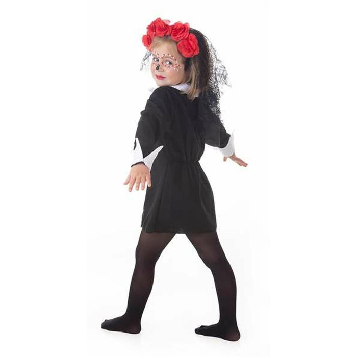 Creaciones Llopis Disfraz infantil Catrina T-3 (Vestido, Lazo Y Corona (Surtidas)) Creaciones Llopis Disfraz infantil Catrina T-3 (Vestido, Lazo Y Corona (Surtidas))