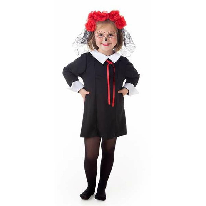 Creaciones Llopis Disfraz infantil Catrina T-3 (Vestido, Lazo Y Corona (Surtidas)) Creaciones Llopis Disfraz infantil Catrina T-3 (Vestido, Lazo Y Corona (Surtidas))