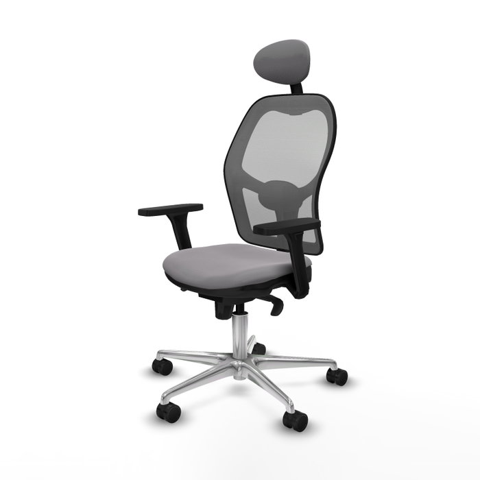 PIQUERAS Y CRESPO Silla de oficina Jorquera Gris con Mecanismo Sincro PIQUERAS Y CRESPO Silla de oficina Jorquera Gris con Mecanismo Sincro