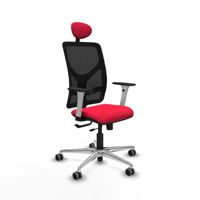 PIQUERAS Y CRESPO Silla de oficina Motilla con mecanismo Sincro/Traslack Rojo y Negro PIQUERAS Y CRESPO Silla de oficina Motilla con mecanismo Sincro/Traslack Rojo y Negro