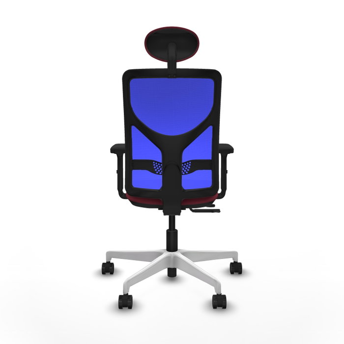 PIQUERAS Y CRESPO Silla de oficina Motilla Granate/Azul