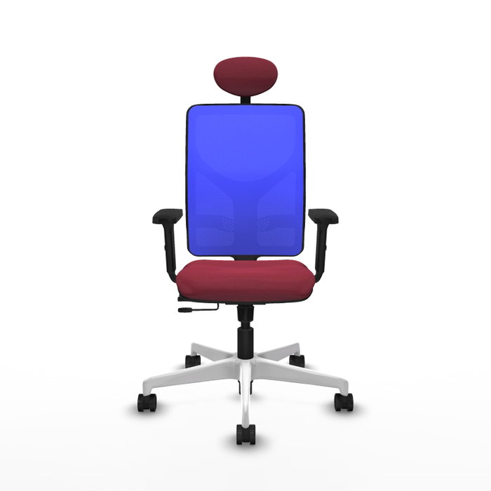 PIQUERAS Y CRESPO Silla de oficina Motilla Granate/Azul