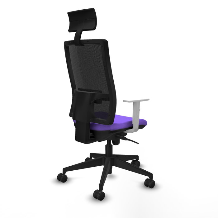 PIQUERAS Y CRESPO Silla de oficina Horna con mecanismo Sincro, Lila y Negro PIQUERAS Y CRESPO Silla de oficina Horna con mecanismo Sincro, Lila y Negro