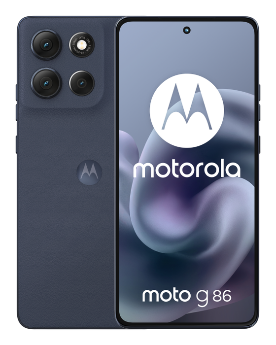Motorola moto G86 5G Smartphone, Pantalla 6.67" P-OLED 120Hz, 8 GB RAM + 256 GB, Cámara 50 MP con OIS, Batería 5200 mAh, Android 15, Spellbound Blue Azul Oscuro