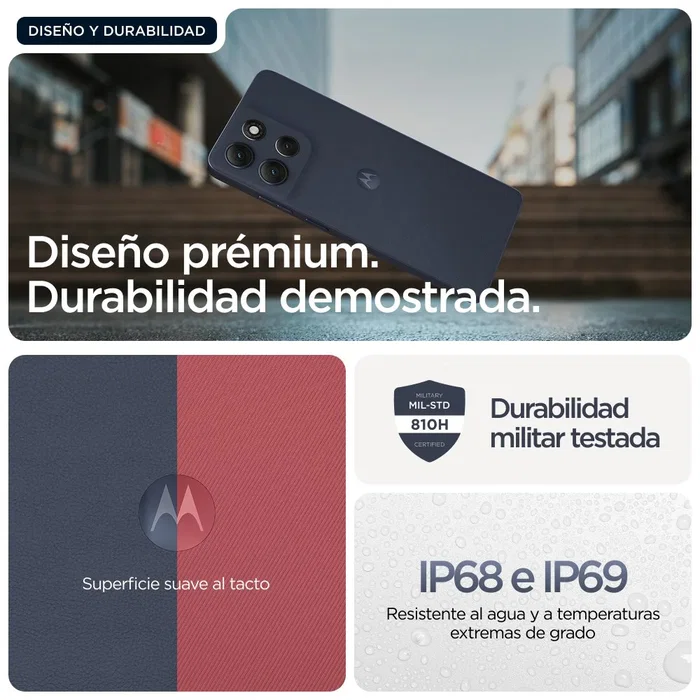 Motorola Moto G86 5G 256GB 8GB Azul Oscuro