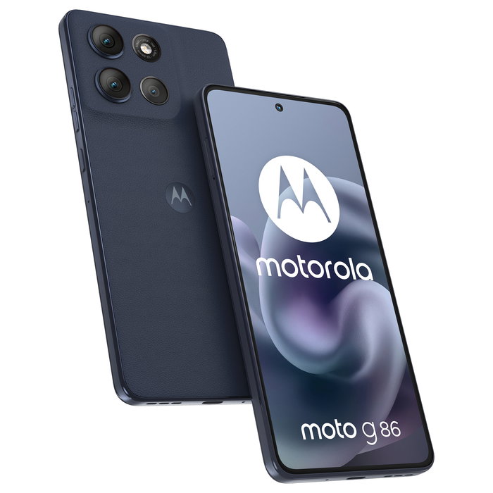 Motorola moto G86 5G Smartphone, 6.67" Pantalla P-OLED 120Hz, 8GB RAM 256GB, Cámara 50MP, Batería 5200mAh, Android 15, Spellbound Blue - IP68 Motorola moto G86 5G Smartphone, 6.67" Pantalla P-OLED 120Hz, 8GB RAM 256GB, Cámara 50MP, Batería 5200mAh, Android 15, Spellbound Blue - IP68