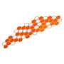 Foliatec Vinilo Decorativo para Coche Diseño Hexagon Naranja