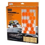 Foliatec Vinilo Decorativo para Coche Diseño Hexagon Naranja