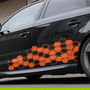 Foliatec FO33963 Pegatina para Coche Hexagon Naranja 32 x 130 cm (2 Piezas)