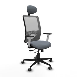 PIQUERAS Y CRESPO Silla de oficina Zulema con mecanismo Sincro/Traslack, Gris