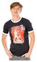 Gotham City Sirens Camiseta Crossword Black Ringer Talla S