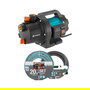 GARDENA Gartenpumpe 3000/4 BASIC Set - Bomba de agua 600W, 3000 l/h, 3.5 bar, 35m, con manguera, Negro/Verde