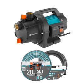 GARDENA Gartenpumpe 3000/4 BASIC Set Bomba de Agua para Jardín con Manguera