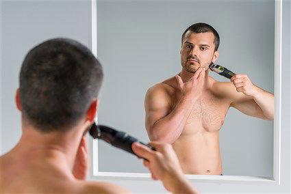 Wahl 09893-0440 Cortabarbas Expreme Grip con Agarre de Silicona y Cuchillas de Precisión, 0.5-9mm