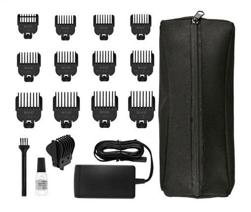 Wahl 09893-0440 Cortabarbas Expreme Grip con Agarre de Silicona y Cuchillas de Precisión, 0.5-9mm