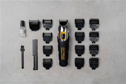 Wahl 09893-0440 Cortabarbas Expreme Grip con Agarre de Silicona y Cuchillas de Precisión, 0.5-9mm