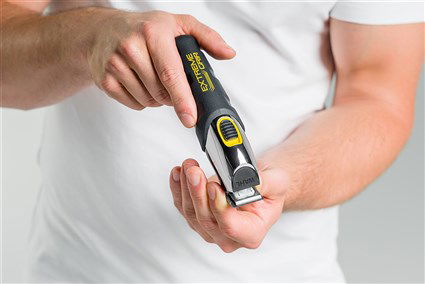 Wahl 09893-0440 Cortabarbas Expreme Grip con Agarre de Silicona y Cuchillas de Precisión, 0.5-9mm