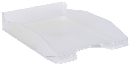 OLEF Bandeja de sobremesa transparente apilable OLEF Bandeja de sobremesa transparente apilable