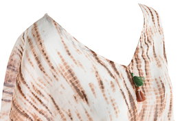 DKD Home Decor Kaftan Mediterraneo Marron Verde Algodon 180 x 90 cm (4 Unidades)