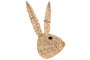 DKD Home Decor Decoración de Pared Jacinto de Agua Conejo 26x17x40 cm