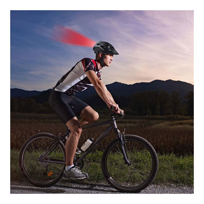 Dunlop Casco de bicicleta con leds rojos talla M