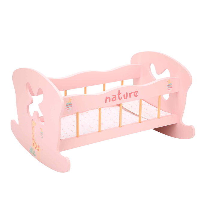 Muñecas Arias Cama Balancín Nature Rosa Muñecas Arias Cama Balancín Nature Rosa