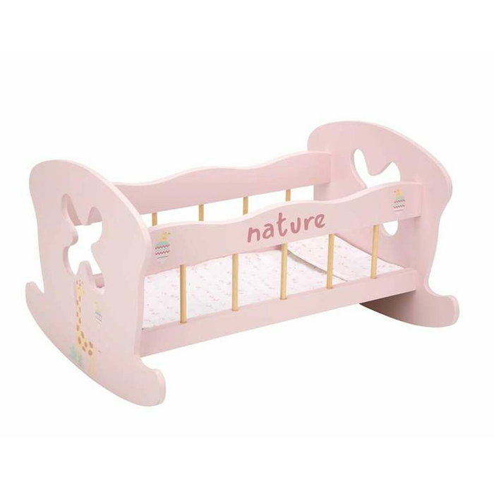 Muñecas Arias Cama Balancín Nature Rosa Muñecas Arias Cama Balancín Nature Rosa