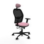 PIQUERAS Y CRESPO Silla de oficina Jorquera Rosa y Negro