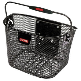 KLICKfix Cesta-RD Mini. Cesta de Malla Fina Aluminio 10L Manillar Bicicleta