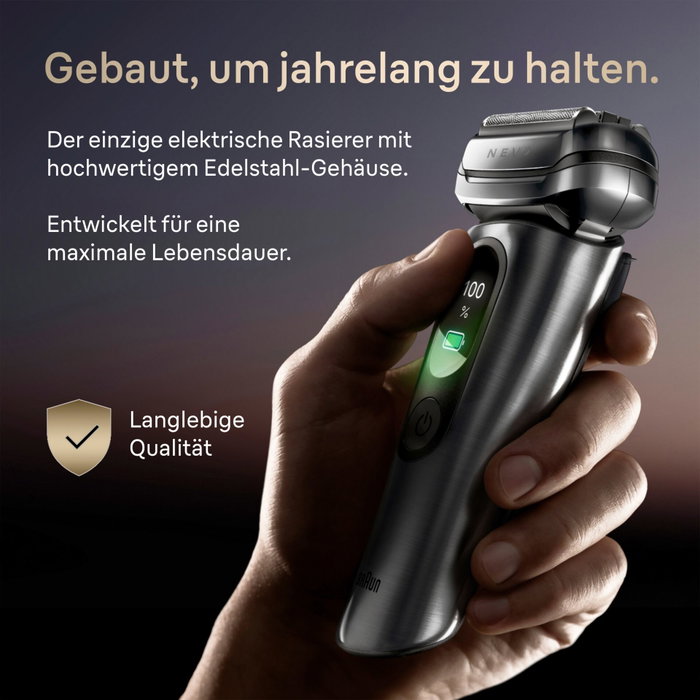 Braun NEVO 11000cc Afeitadora Eléctrica para Hombre con Sistema de Cuidado 7 en 1 y Tecnología AeroTouch