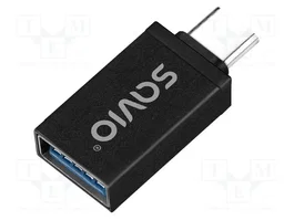 SAVIO Adaptador OTG USB 3.1 de USB A a USB C
