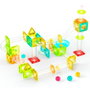 CEFA Picasso Tiles 02021 - Circuito de Canicas Magnético 45 Piezas con 3 Canicas, Curvas y Rampas para Niños +3 Años