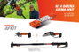 ALTUNA Kit Batería Tijera AF28 + Motosierra AF150 + Pértiga AF-KIT