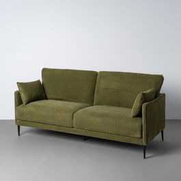 Sofá Verde Tejido Salón 191 X 80 X 88 cm