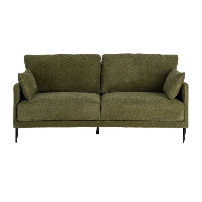 Sofá Verde Tejido Salón 191 X 80 X 88 cm Sofá Verde Tejido Salón 191 X 80 X 88 cm