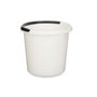 Cubo con Asa Blanco Antracita 10 L 30 x 28,5 x 30 cm (18 Unidades)
