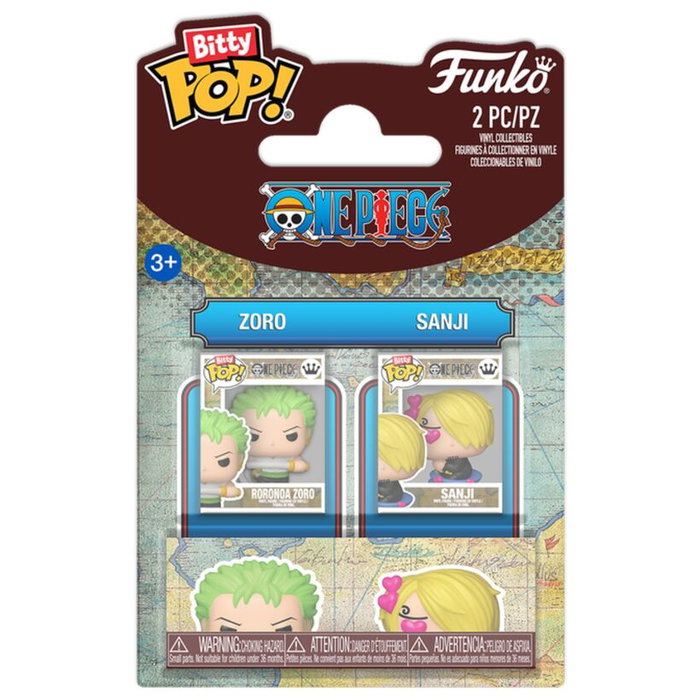 Funko One Piece Bitty POP! Figuras de Vinilo Zoro & Sanji