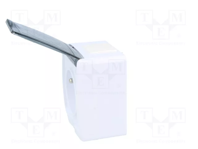 PAWBOL Tomacorriente de Alimentación AC 16A 250VAC 2P+PE Blanco
