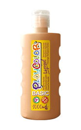 Tempera Playcolor Liqüid Liquida 1000 Ml (Botella) Carne (Set de 6)