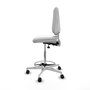 PIQUERAS Y CRESPO Taburete Elche blanco AS con asiento azul marino