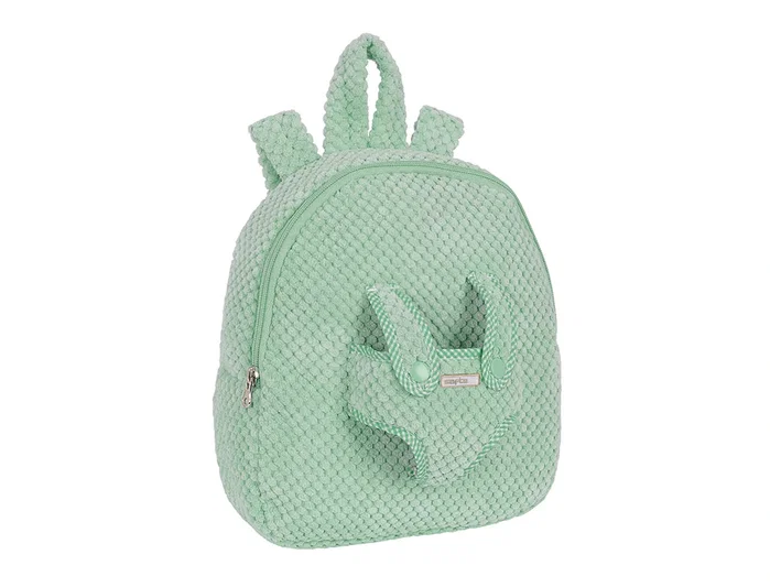 Safta Mochila Preescolar con Osito Extraíble Verde