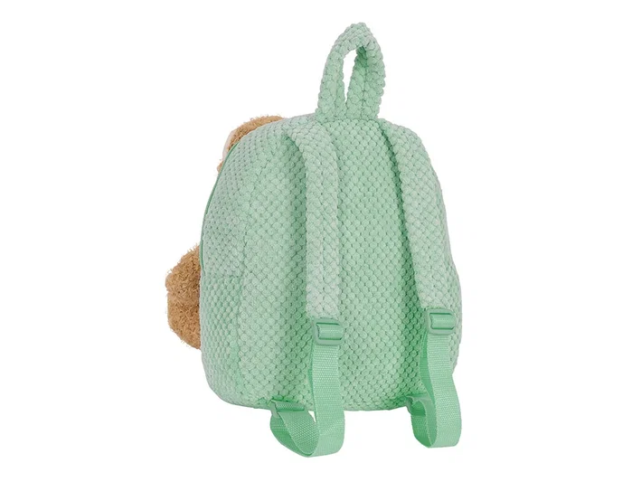 Safta Mochila Preescolar con Osito Extraíble Verde