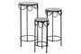 DKD Home Decor Set de 3 Mesas Auxiliares Stones Mosaico