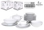 Santa Clara Vajilla Sofia 55 Piezas en Porcelana Blanca, Resistente al Lavavajillas y Microondas