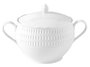 Santa Clara Vajilla Sofia 55 Piezas en Porcelana Blanca, Resistente al Lavavajillas y Microondas