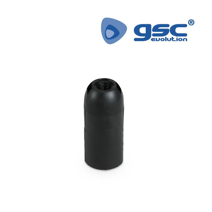 GSC Evolution Portalámparas termoplástico liso E14 Negro